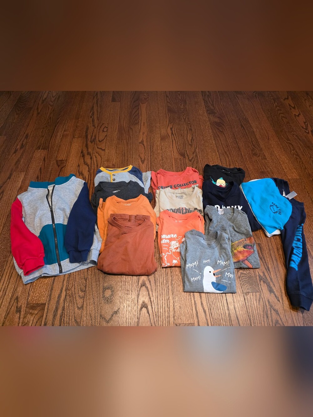 Kids Orange & Gray Graphic Tee Pack - Multipack Tops